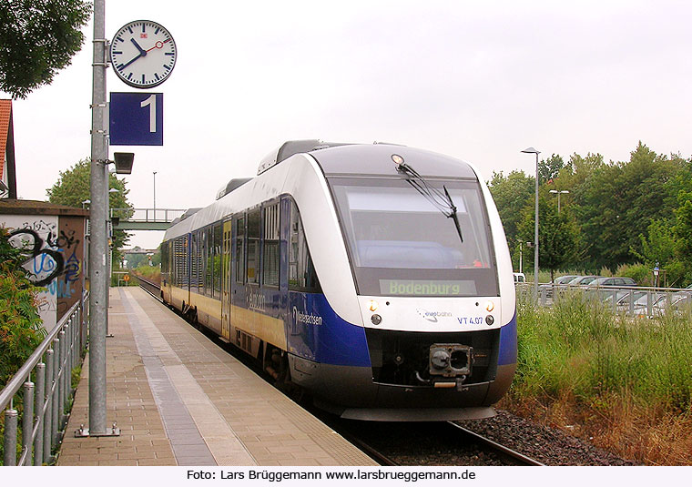 Ein Eurobahn Lint im Bahnhof Hildesheim Ost