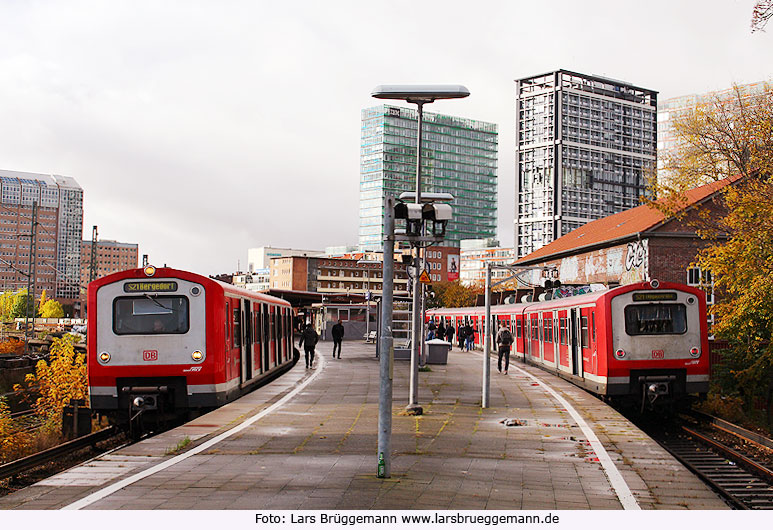 S-Bahn Hamburg Berliner Tor - Bahnsteig Linie S21