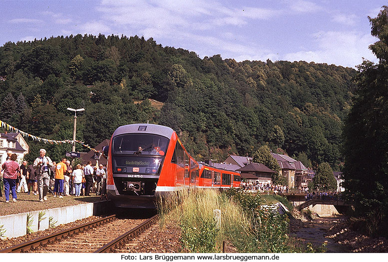 Die DB Baureihe 642 im Bahnhof Glashütte