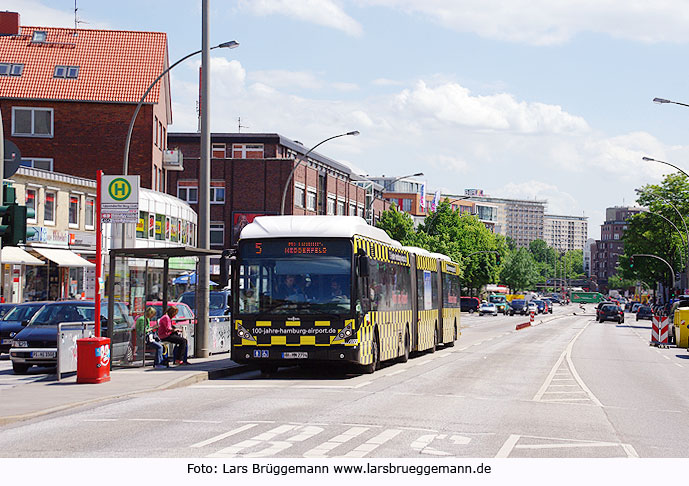Hamburg Metrobus Linie 5 - Haltestelle Eppendorfer Weg Ost