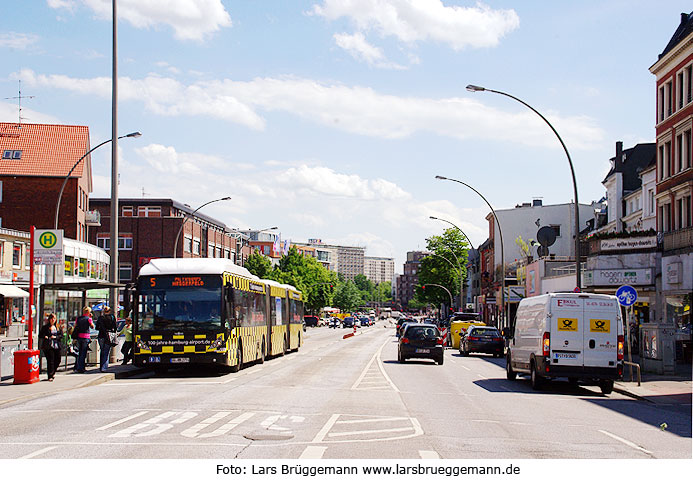 Hamburg Metrobus Linie 5 - Haltestelle Eppendorfer Weg Ost