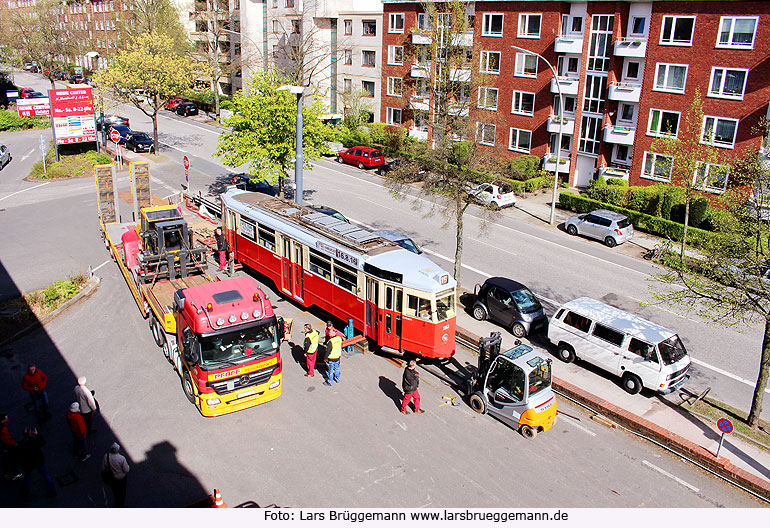 Auch das war Elektromobilät in Hamburg: Die Straßenbahn in Hamburg am Betriebshof Krohnskamp