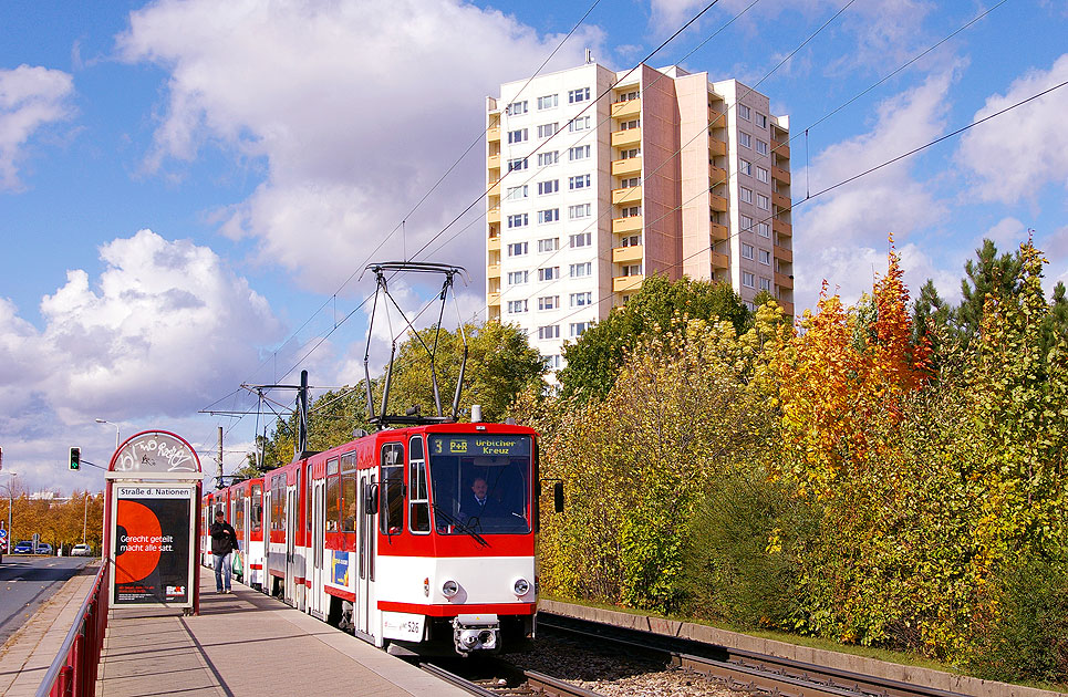 Tatra Straßenbahn in Erfurt
