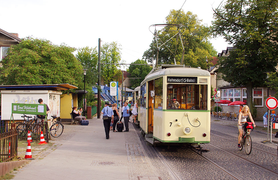 Woltersdorfer Straßenbahn an der Schleuse