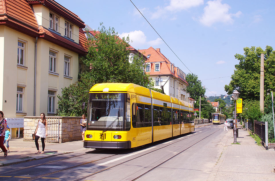 Straßenbahn Dresden - Haltestelle Ludwig-Hartmann-Straße