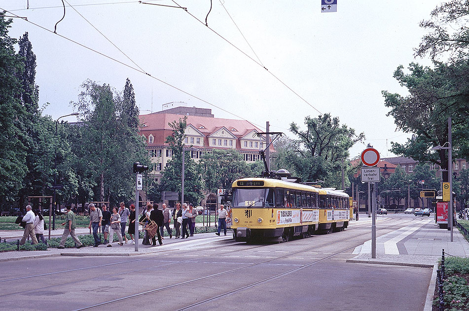 Dresden Straßenbahn - Haltestelle Sachsenallee