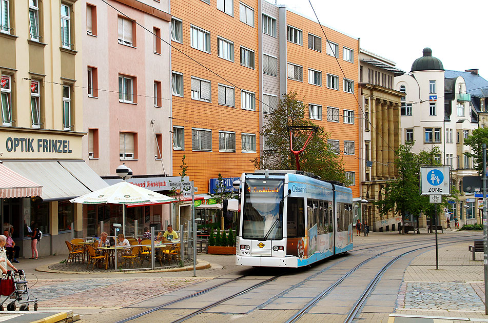 Die Straßenbahn in Plauen von der PSB