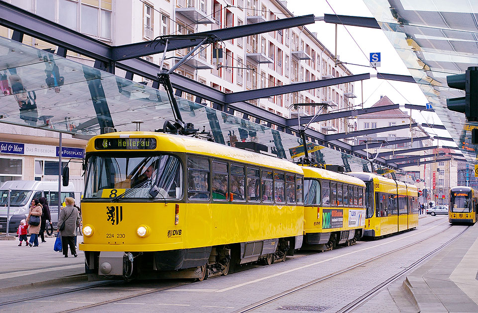 Straßenbahn Dresden Haltestelle Postplatz
