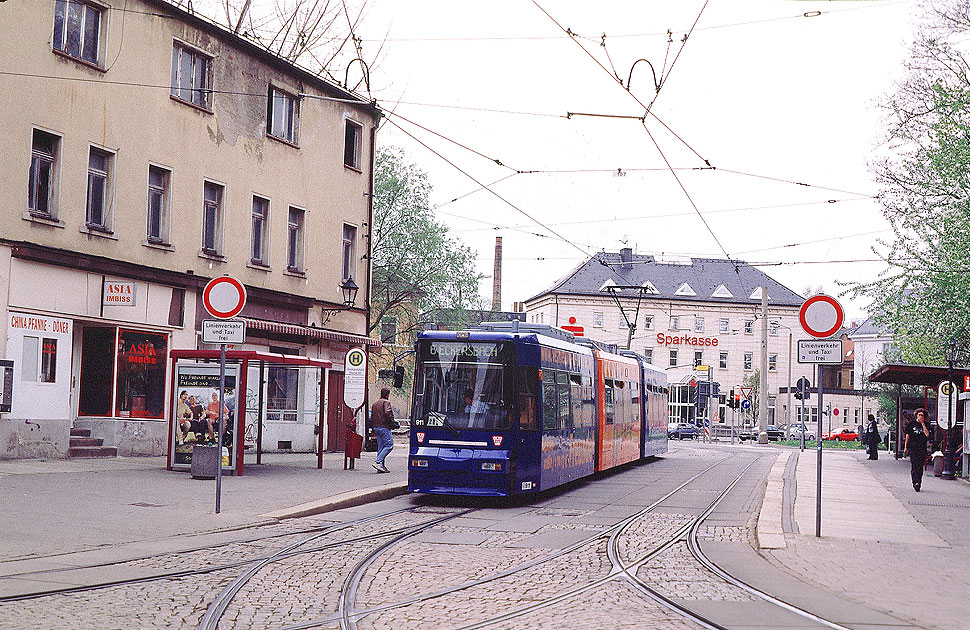Ein Niederflurtriebwagen der Zwickauer Straßenbahn - Foto: Lars Brüggemann