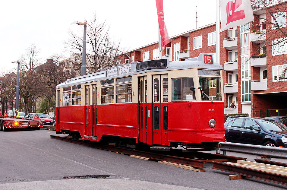 Auch das war Elektromobilät in Hamburg: Straßenbahn Hamburg - HHA 3363 - V7E