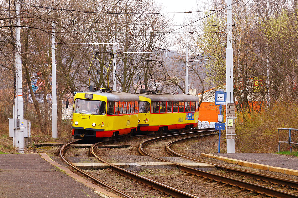 Die Straßenbahn in Most und Litvinov