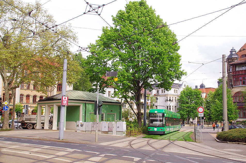 Die Straßenbahn in Dresden - am Fetscherplatz