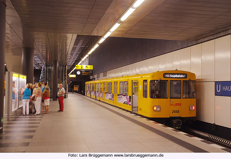 Der U-Bahn Bahnhof Berlin Hbf