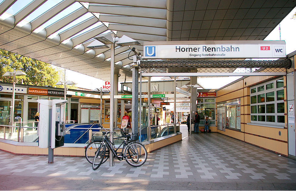U-Bahn Haltestelle Horner Rennbahn in Hamburg