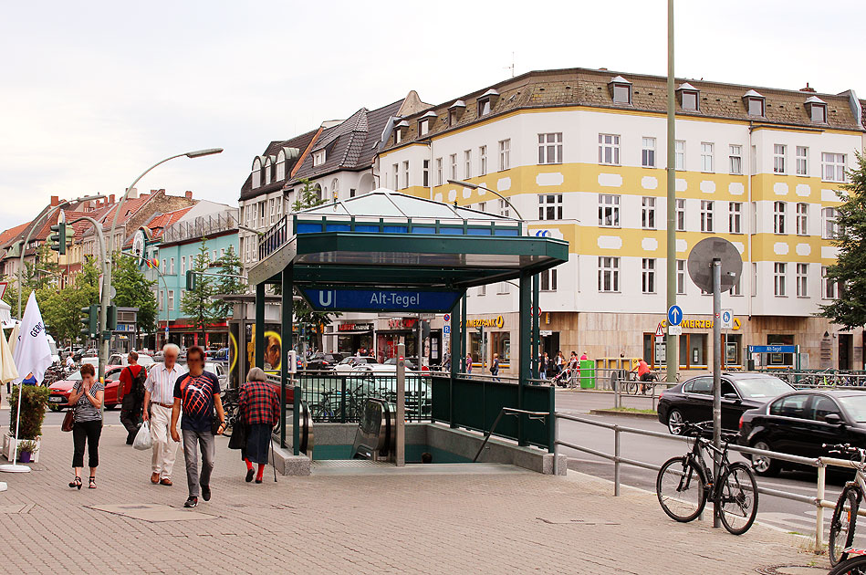 Der Bahnhof Alt Tegel der Berliner U-Bahn