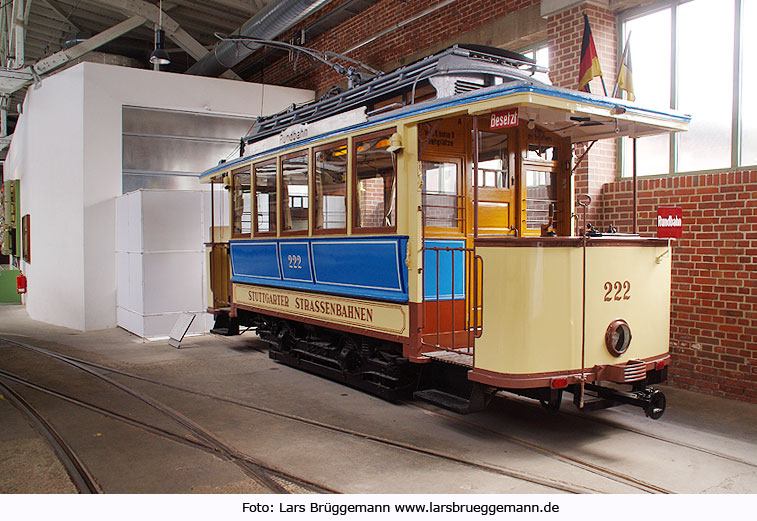 Straßenbahnmuseum Stuttgart - Stuttgarter Straßenbahn Wagen 222