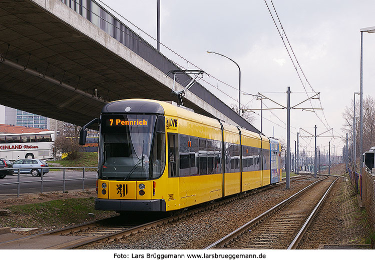 Straßenbahn Dresden - Linie 7 nach Pennrich