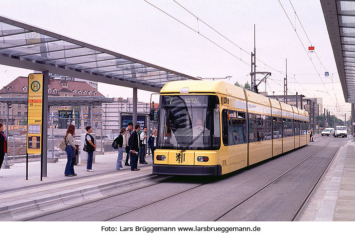 Straßenbahn Dresden - Haltestelle Hbf