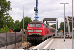 DB Baureihe 218 im Bahnhof Wandsbek Ost in Hamburg