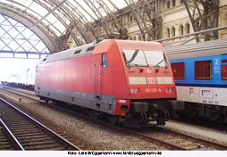 Foto DB Baureihe 101 in Dresden Hbf