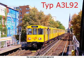 Die Berliner U-Bahn Typ / Baaureihe A3L92