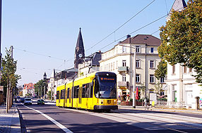 Straßenbahn Dresden Haltestelle Gottleubaer Straße