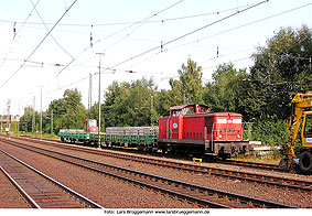 Eine ITL Lok im Bahnhof Buchholz in der Nordheide