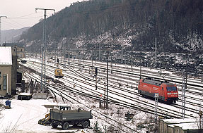 DB Baureihe 101 - Lok 101 005 im Bahnhof Bad Schandau