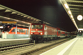 DB Baureihe 112 in Rostock Hbf