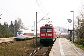 Der Bahnhof Schnega an der Bahnstrecke Uelzen - Stendal
