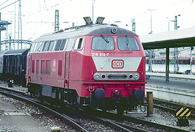 DB Baureihe 218 in München Hbf