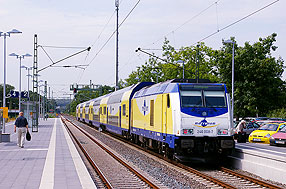 Metronom Baureihe 246 im Bahnhof Buxtehude