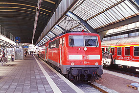 Die 111 138 in Oldenburg Hbf