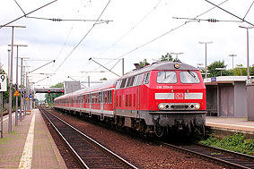 DB Baureihe 218 in Hamburg-Neugraben