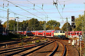 Die 218 330 in Hamburg Hbf