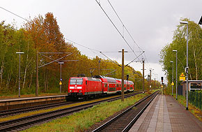 Eine 146 im Bahnhof Wieren