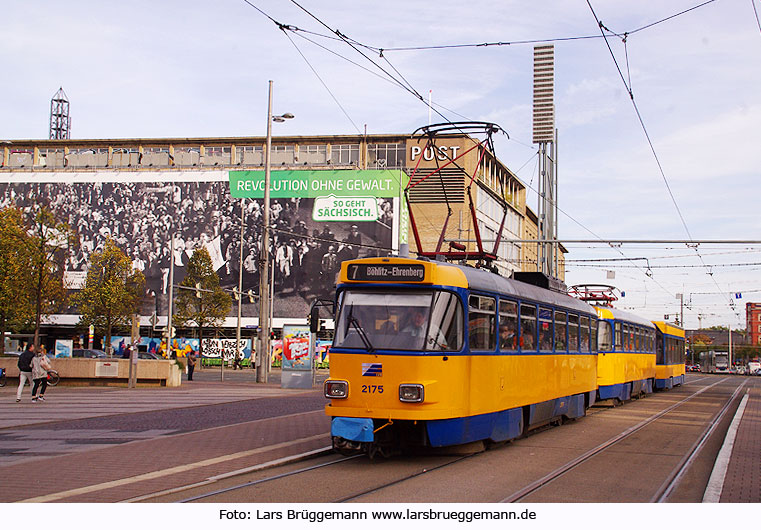 Straßenbahn Leipzig - Haltestelle Augustusplatz