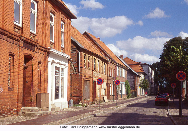 Eine Straße in Boizenburg an der Elbe