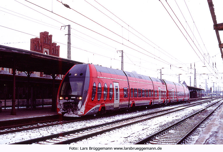 DB Baureihe 618 - der Lirex von Alstom - im Bahnhof Stendal
