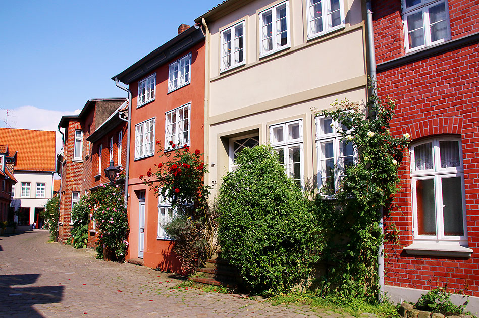 Die Altstadt von Lüneburg mit seinen historischen Häusern