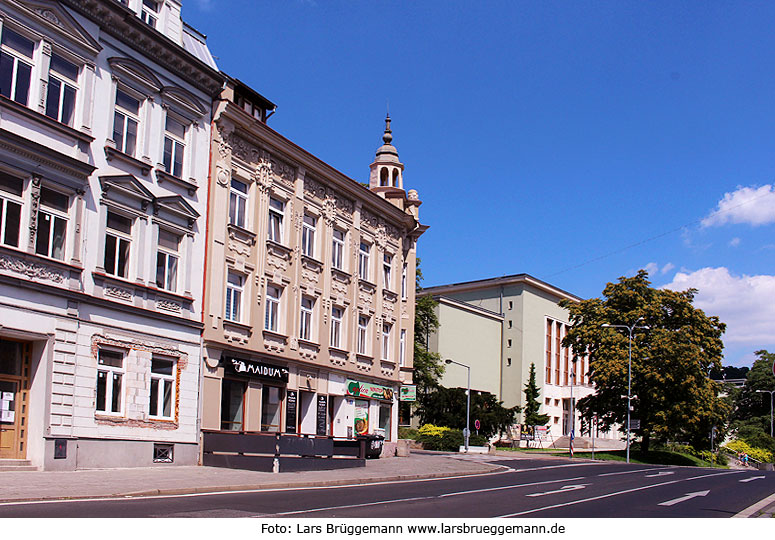 Die Stadt Aussig heute Usti nad Labem in Tschechien