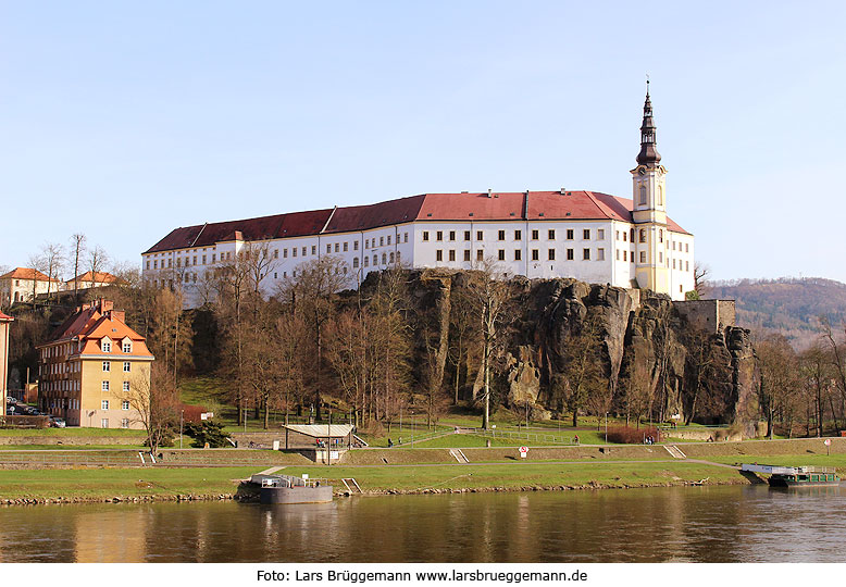 Das Schloss von Tetschen - heute Decin in Tschechien