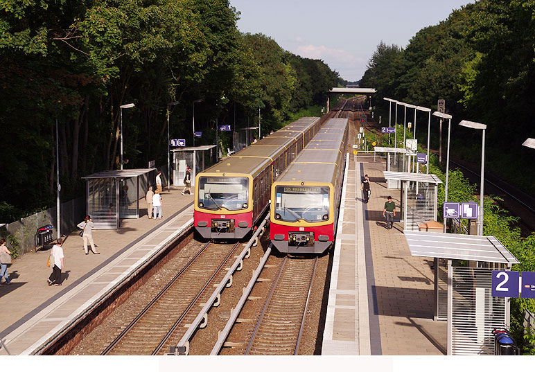 Der Bahnhof Biesdorf der Berliner S-Bahn