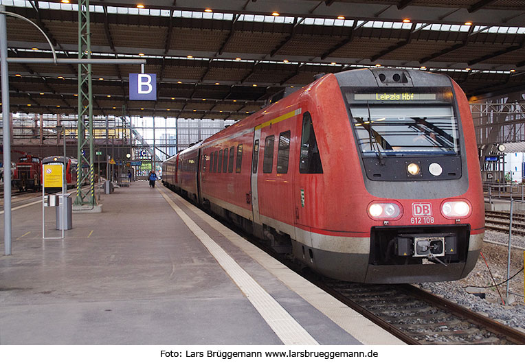 DB Baureihe 612 in Chemnitz Hbf als Clex nach Leipzig Hbf