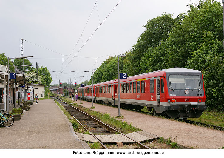 DB Baureihe 628 im Bahnhof Lüneburg West