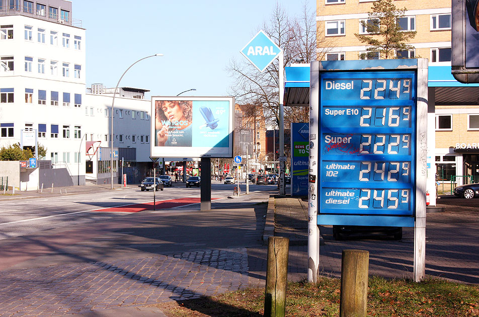 Der Benzinpreis zum Anfang vom Ukraine-Krieg