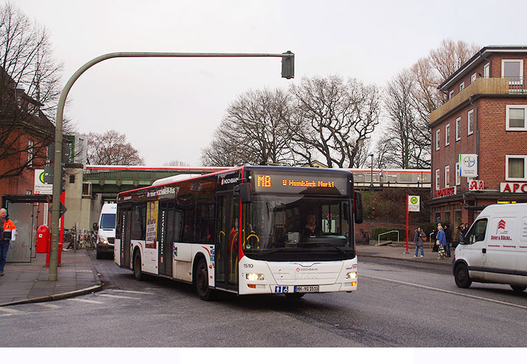 Hochbahn Bus U-Bahn Wandsbek-Gartenstadt