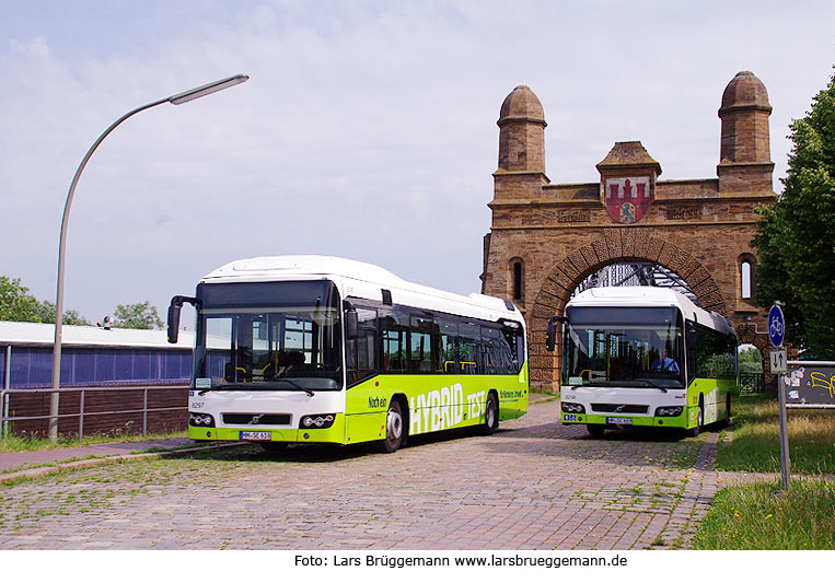 SBG Volvo Hybrid Busse Hamburg Süderelbbrücke