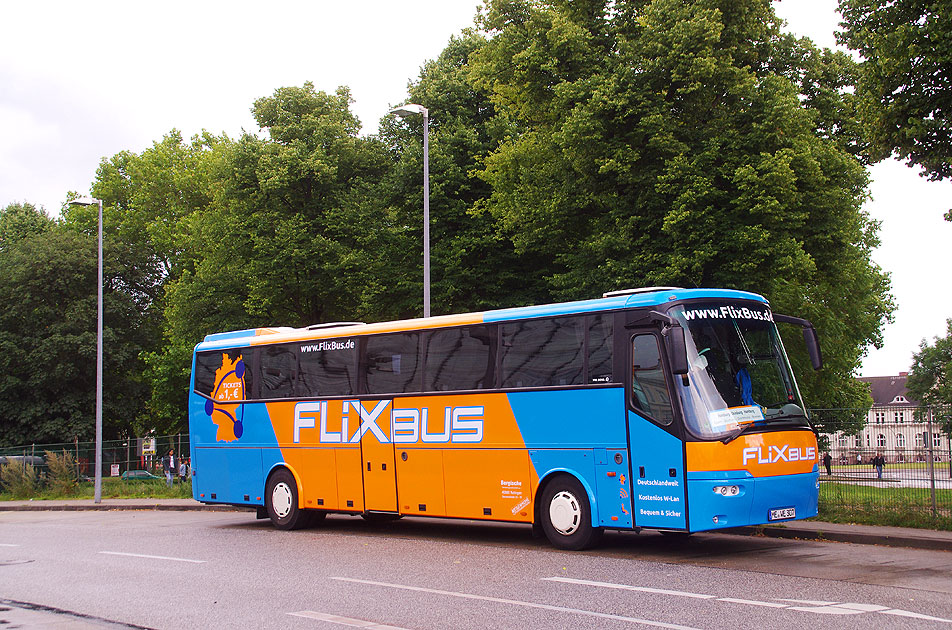 Ein Flixbus am Hamburger ZOB - Fernbus