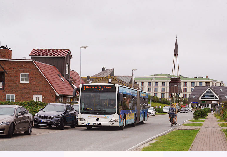 Ein SVG Bus auf Sylt in List